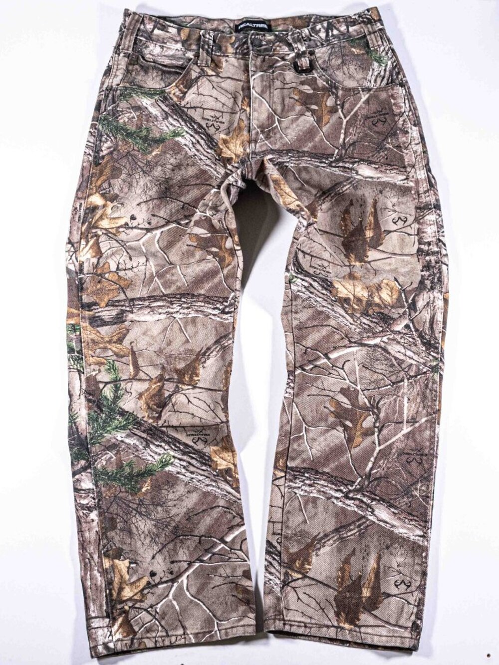 Realtree Wood Forest Camo Jeans Mens 34 x 30 Y2K Camouflage Denim Pants